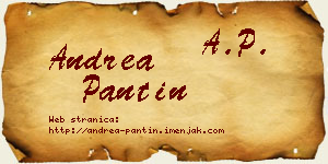 Andrea Pantin vizit kartica